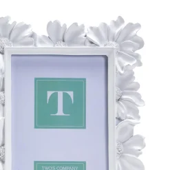 White Daisy Photo Frame, Set of 2