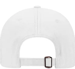 White Embroidered Cotton-Twill Adjustable Baseball Cap