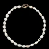 White Keshi Pearl Cobra Necklace