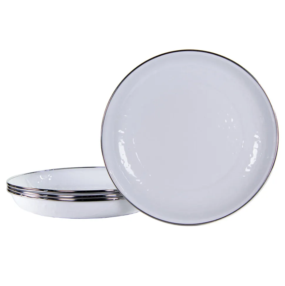 White Pasta Plates in Solid White