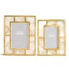 White Quartz Photo Frame Includes, Set of 2