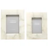 White Quartz Photo Frame, Set of 2