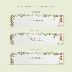 Wild Blooms Stationery Cards, Personalized Set of 50