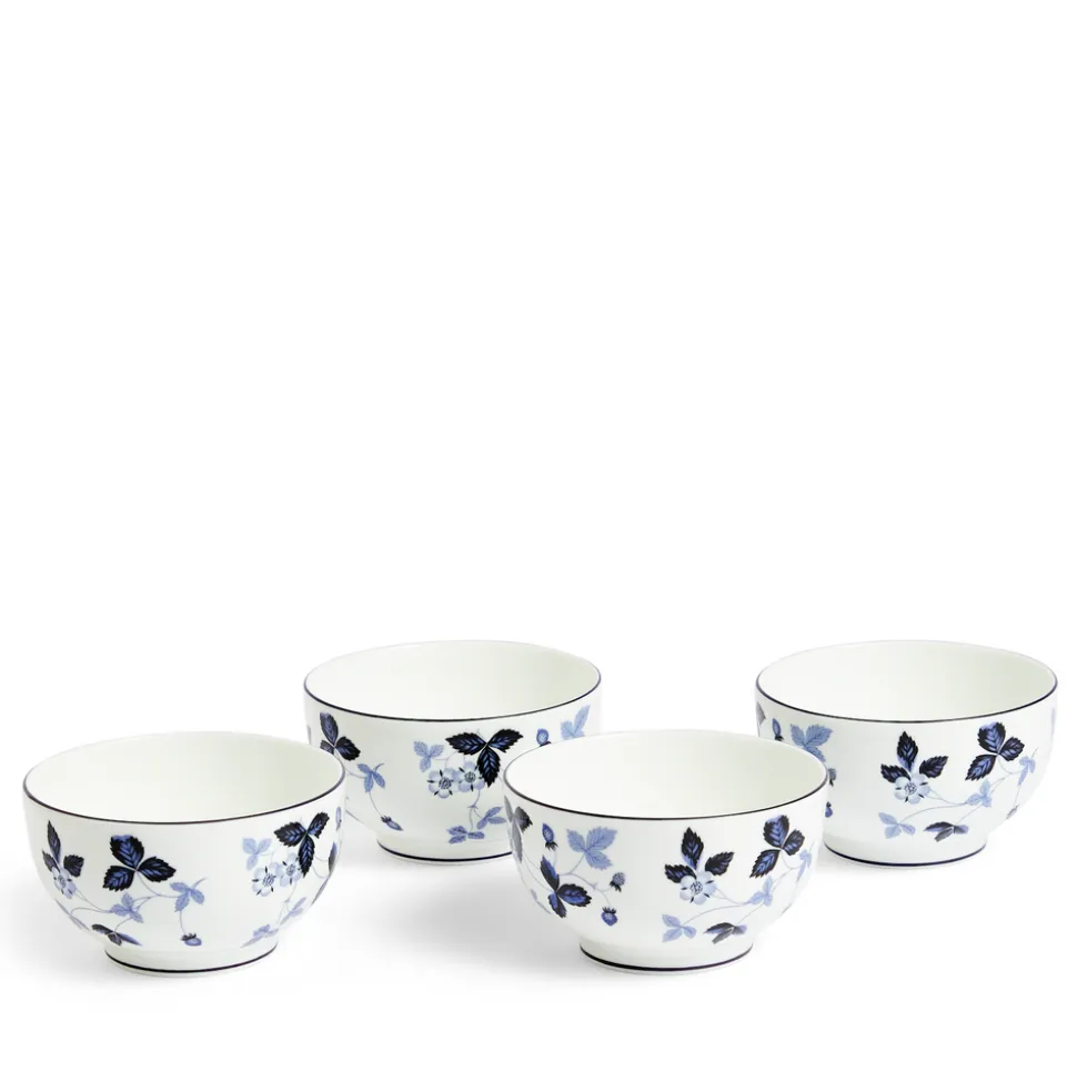 Wild Strawberry Inky Blue Dinnerware, Set of 15