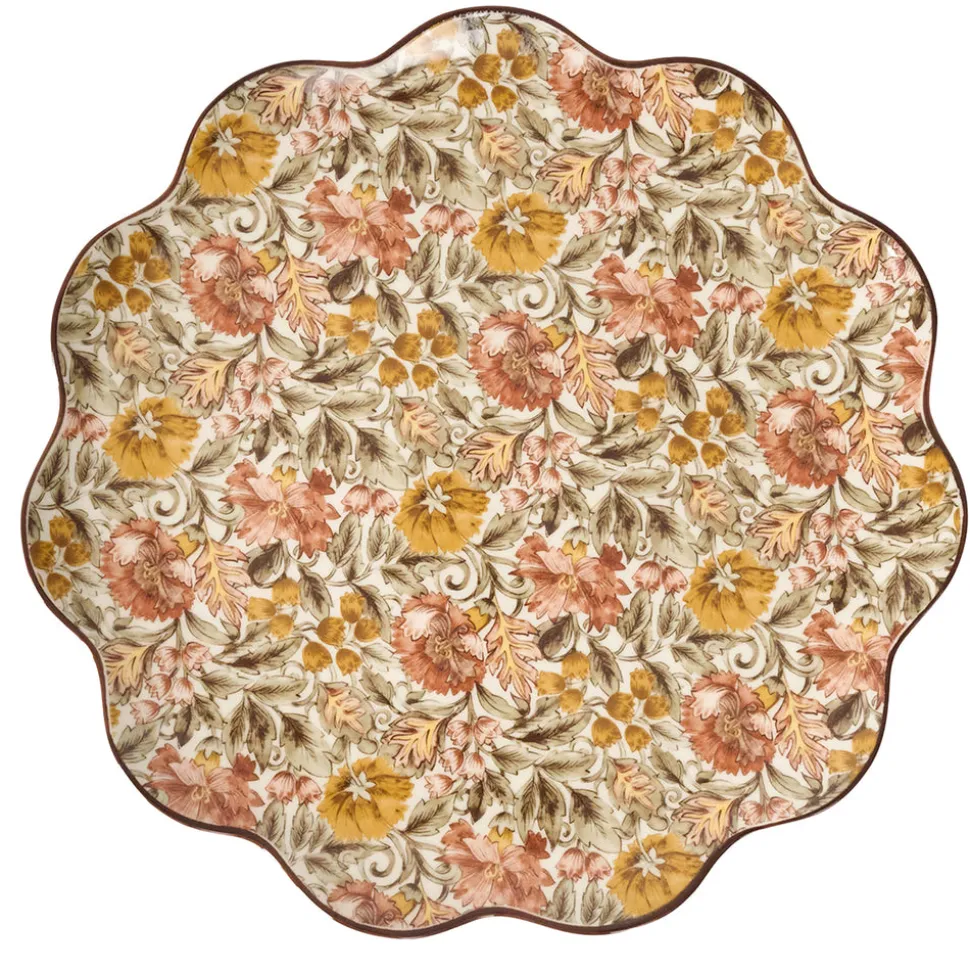 Willa Charger/Platter in Amber