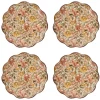 Willa Cocktail Plate in Amber, Set of 4
