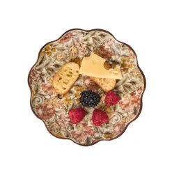 Willa Cocktail Plate in Amber, Set of 4