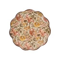 Willa Cocktail Plate in Amber, Set of 4