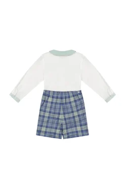 William Blue Tartan Dressy Set