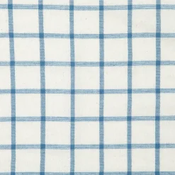 Windowpane Napkins in Blue & Natural, Set of 4