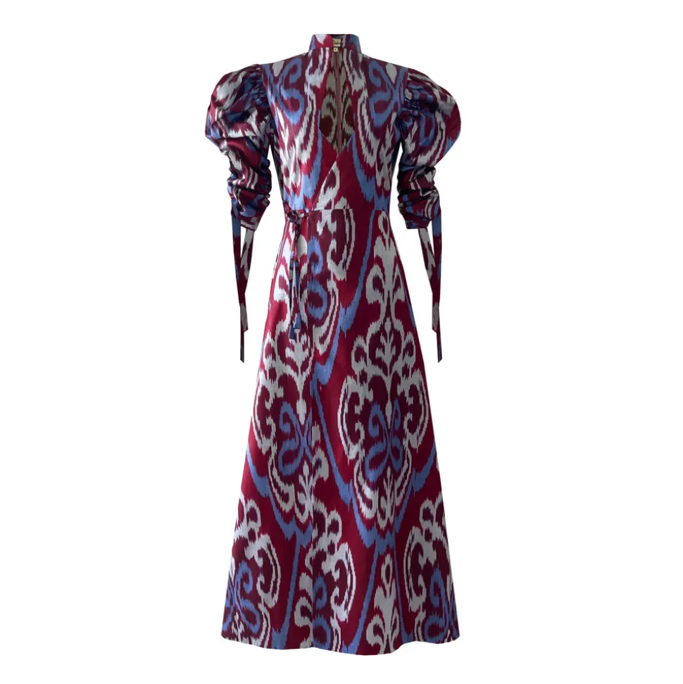 Wine Candela Dress