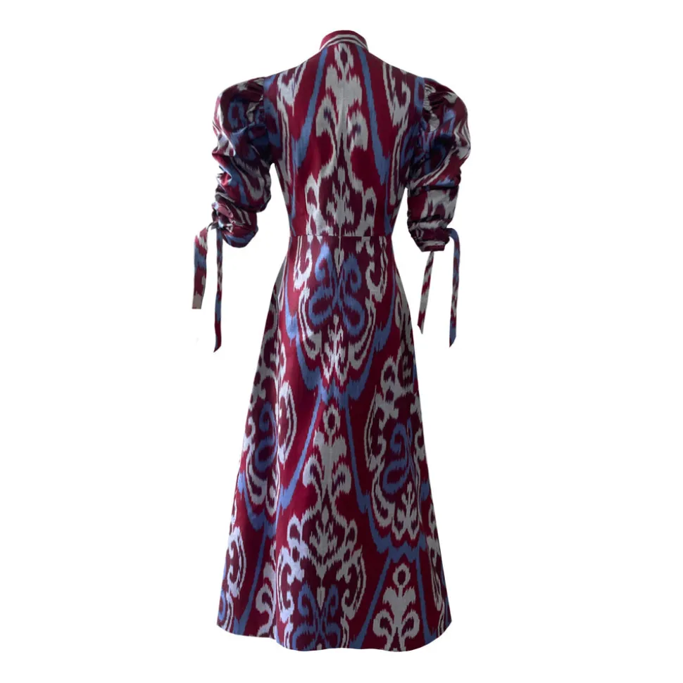 Wine Candela Dress