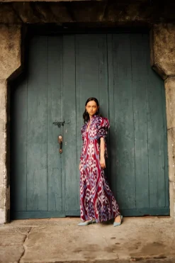 Wine Candela Dress