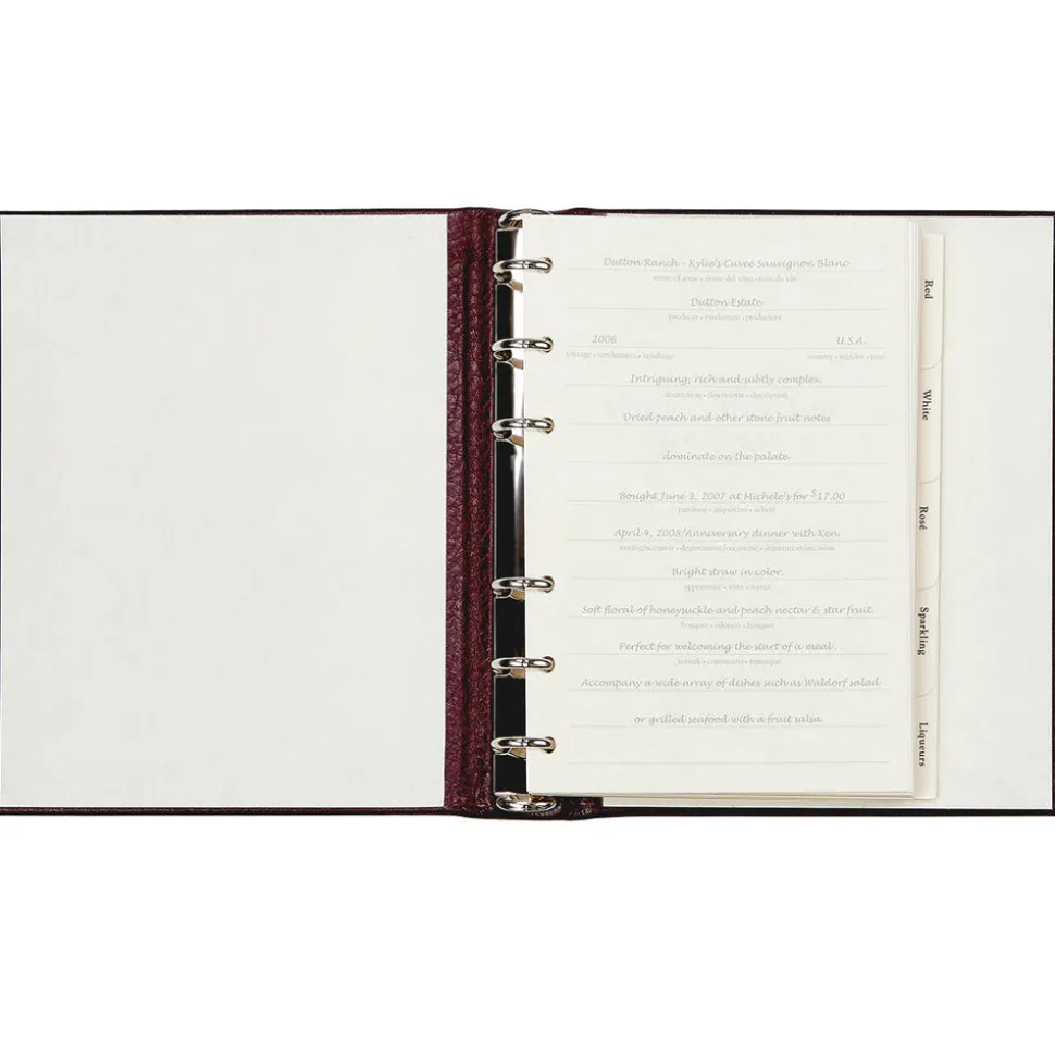 Wine Dossier in Brown Crocodile Embossed Leather