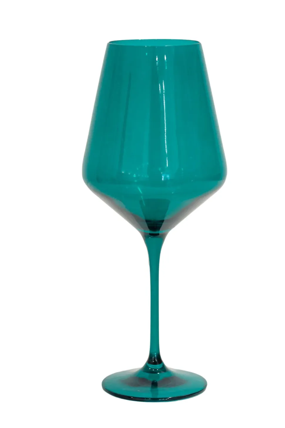Wine Stemware, Set of 6 Emerald Green