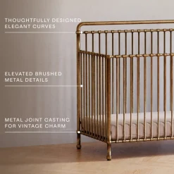 Winston 4-in-1 Convertible Crib in Vintage Gold