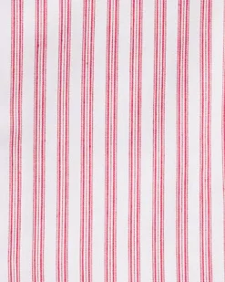 Women’s Antique Red Ticking Pajama Set