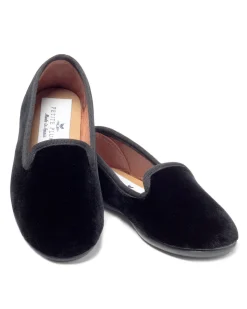 Women’s Black Velvet Hamptons Loafer