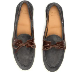 Women's Blue Suede Barca Yacht Loafer
