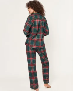 Women’s Brushed Twill Pajama Set in Kensington Tartan