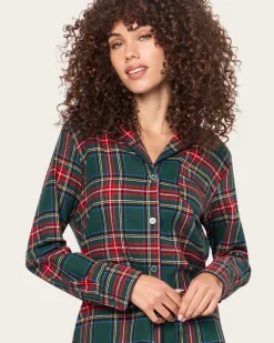 Women’s Brushed Twill Pajama Set in Kensington Tartan
