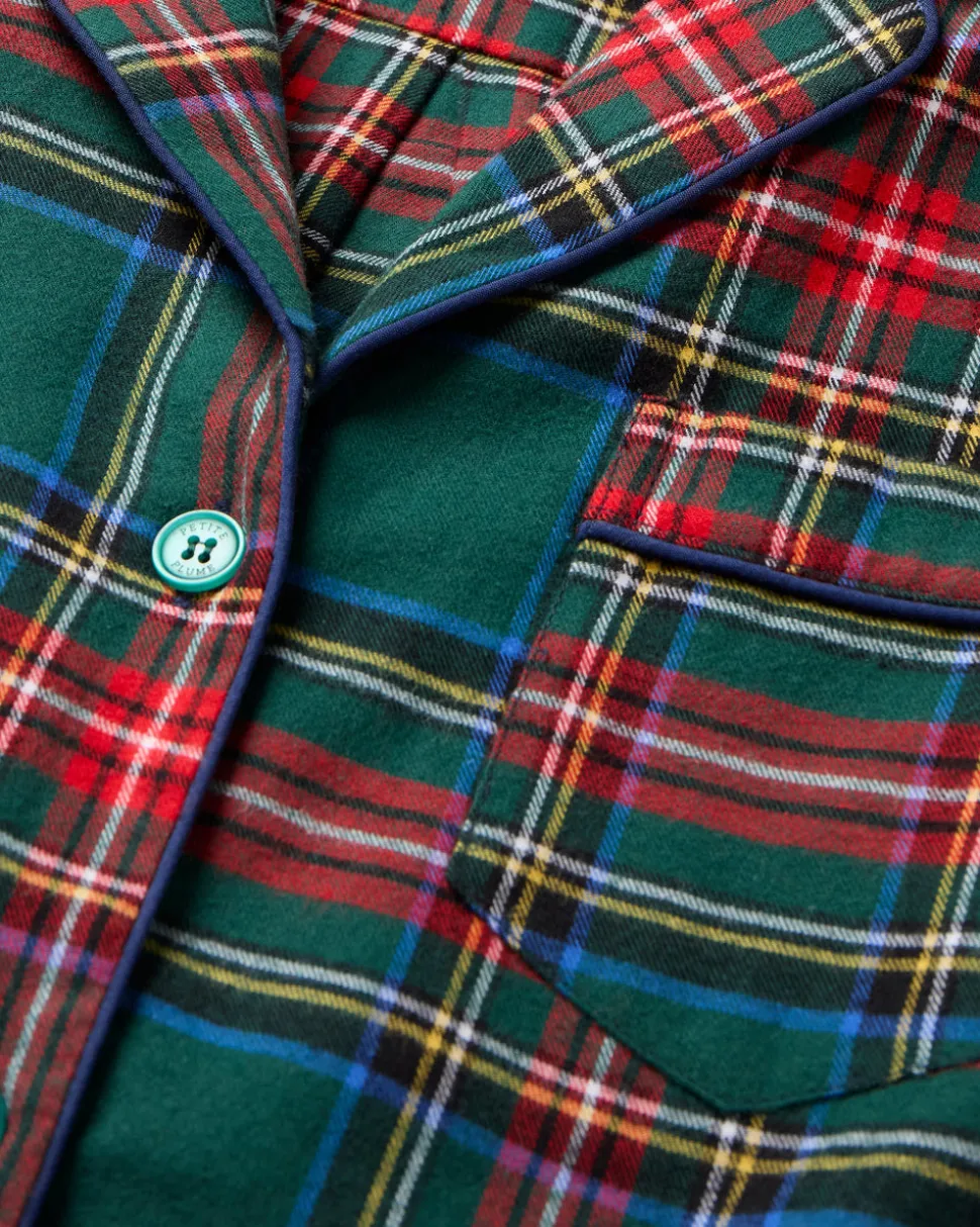 Women’s Brushed Twill Pajama Set in Kensington Tartan
