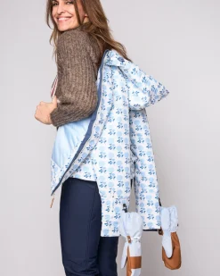 Women's Cloud Blue Waterproof Ski Mitten