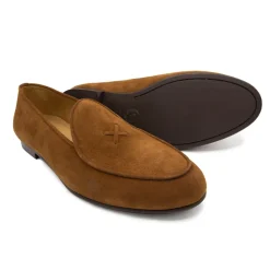 Women's Cognac Suede Milano