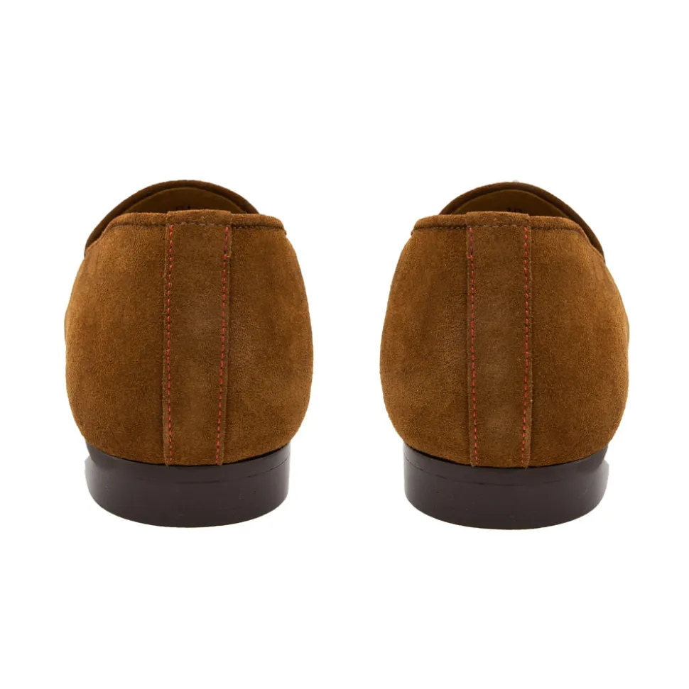 Women's Cognac Suede Milano
