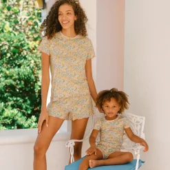 Women’s Elysian Day Shirt And Short Pima Pajamas Set