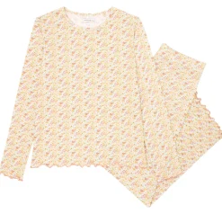 Women’s Marigold Floral Pima Pajamas Set