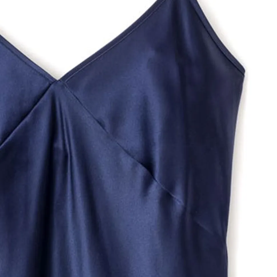 Women’s Navy Silk Cosette Night Dress