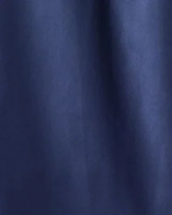 Women’s Navy Silk Long Robe