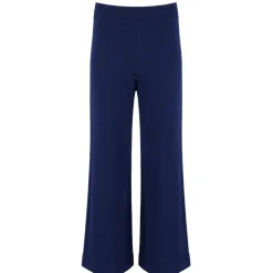 Women’s Navy Wide Leg Knit Pant