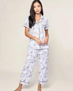Women’s Pima Crop Set in Timeless Toile