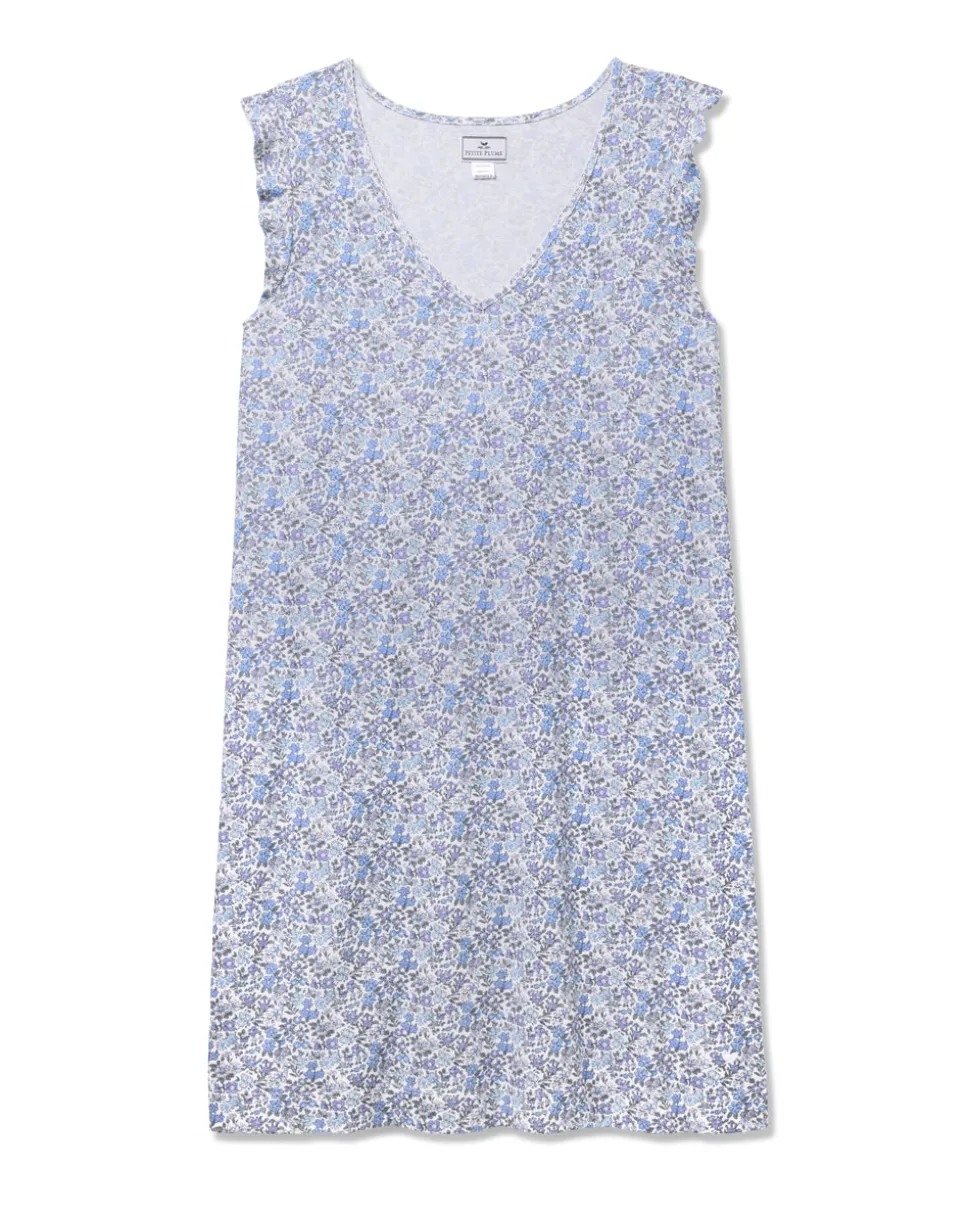 Women’s Pima Harper Nightgown in Fleur d’Azur
