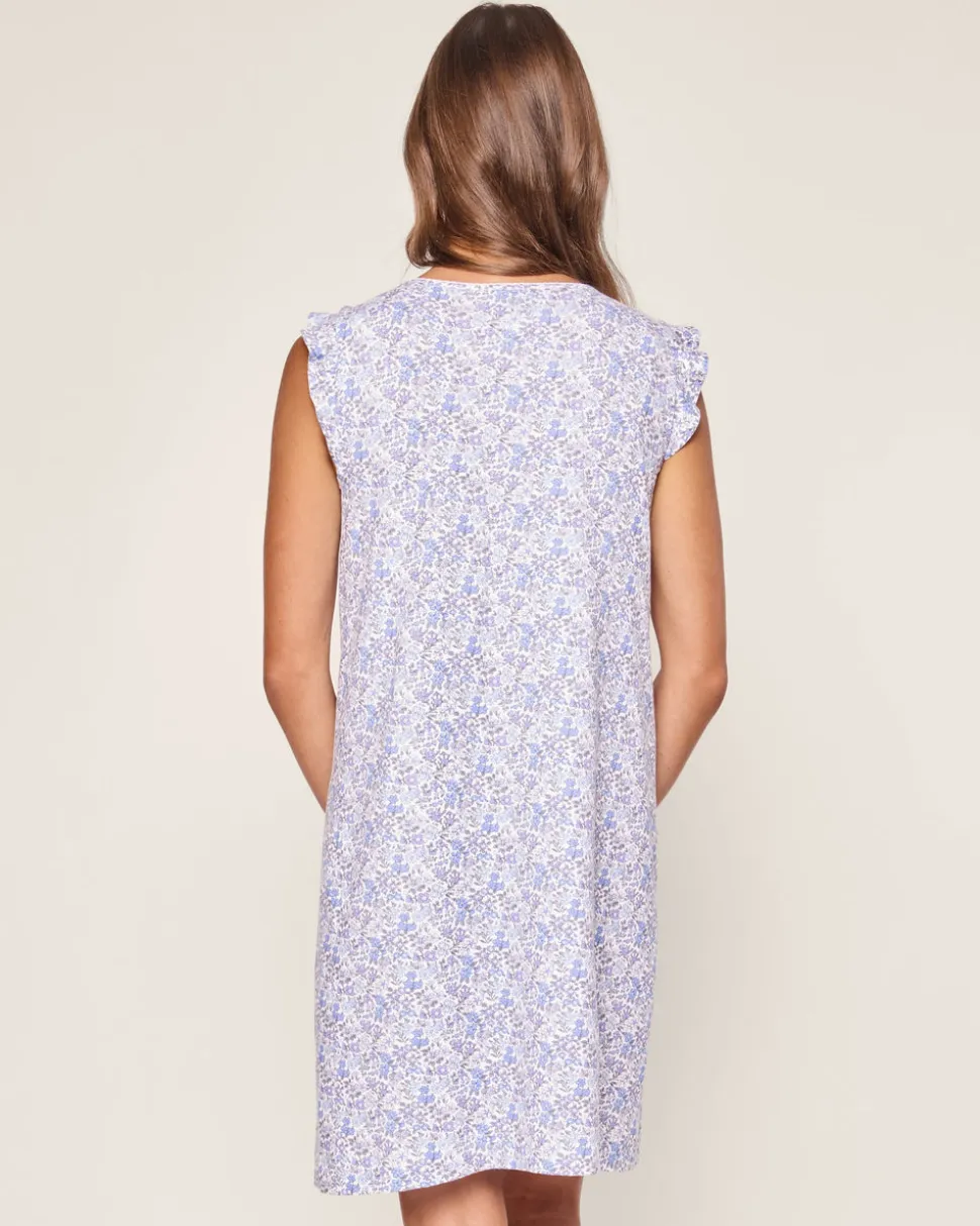 Women’s Pima Harper Nightgown in Fleur d’Azur