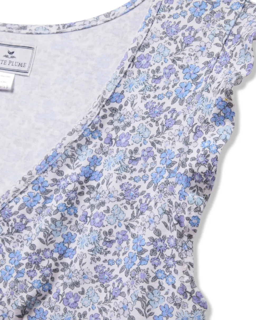 Women’s Pima Harper Nightgown in Fleur d’Azur