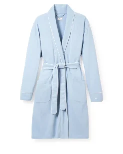 Women’s Pima Maternity Robe in Periwinkle