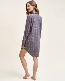 Women’s Pima Nightshirt in Fleurs de Saison