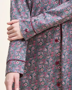 Women’s Pima Nightshirt in Fleurs de Saison