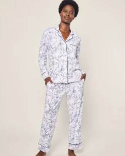 Women’s Pima Pajama Set in Timeless Toile