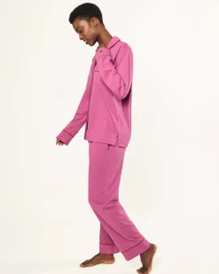 Women’s Pima Pajama Set in Rosewood