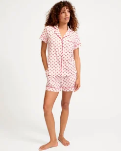Women’s Pima Short Set in Blissful Bows