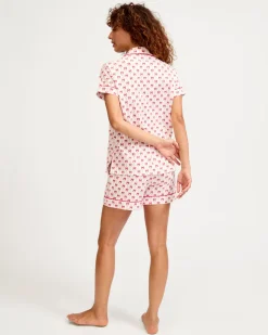 Women’s Pima Short Set in Blissful Bows