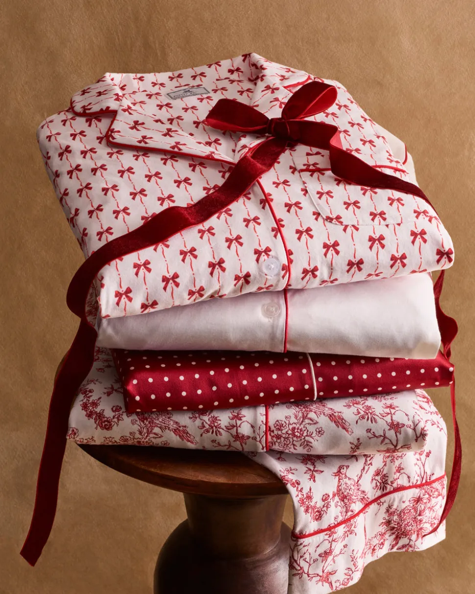 Women’s Pima Short Set in Blissful Bows