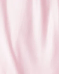 Women’s Pink Silk Wide Cuff Pajama Set