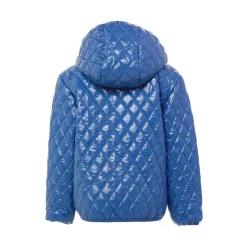 Women's Shiny Mountain Blue Quilted Puffer Jacket