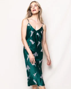 Women’s Silk Cosette Nightgown in Panthère de Luxe