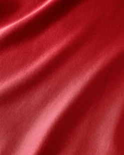 Women’s Silk Long Slip in Bordeaux